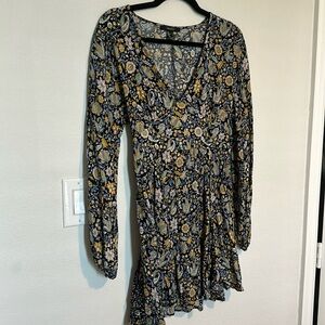 Paisley Long Sleeve Dress